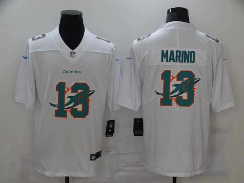 Nike Dolphins 13 Dan Marino White Shadow Logo Limited Jersey,We sell and wholesale Nike Dolphins 13 Dan Marino White Shadow Logo Limited Jersey on line form chian!